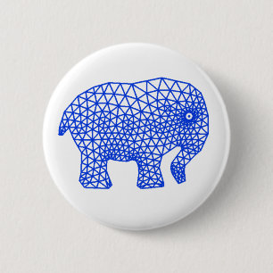 Finite Elephant Ronde Button 5,7 Cm