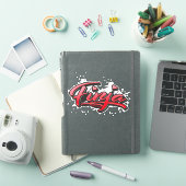Finja red Heart Graffiti Aufkleber Sticker (iPad Cover)