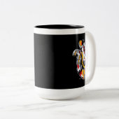 "FINJAN" Nabil Khazen Mok. Tweekleurige Koffiemok (Voorkant rechts)