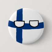Finland Ball Ronde Button 5,7 Cm (Voorkant)
