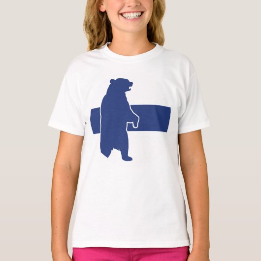 finland Beer finse nationale dierenvlag T-shirt (Voorkant)