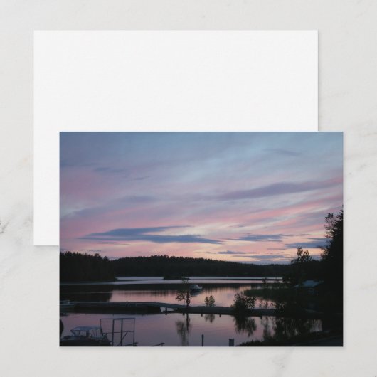 Finland bij Zonsondergang Briefkaart (Voorkant / Achterkant)