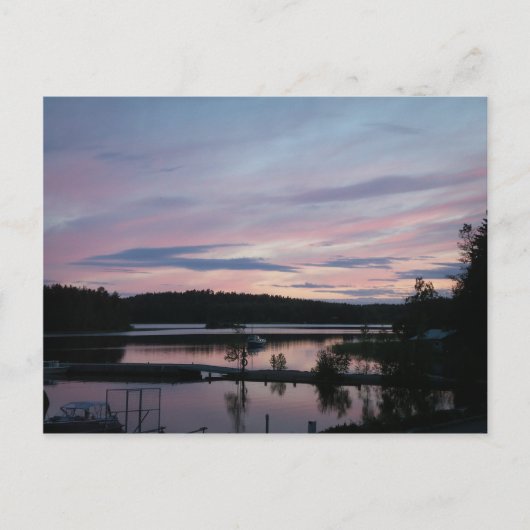 Finland bij Zonsondergang Briefkaart (Voorkant)