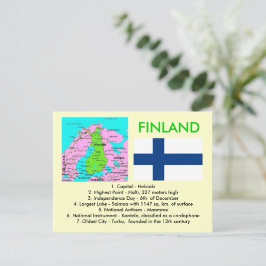 Finland Briefkaart (Staand voorkant)