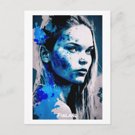 Finland Briefkaart - Portret - Vrouwenwereld