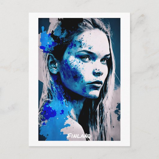 Finland Briefkaart - Portret - Vrouwenwereld (Voorkant)