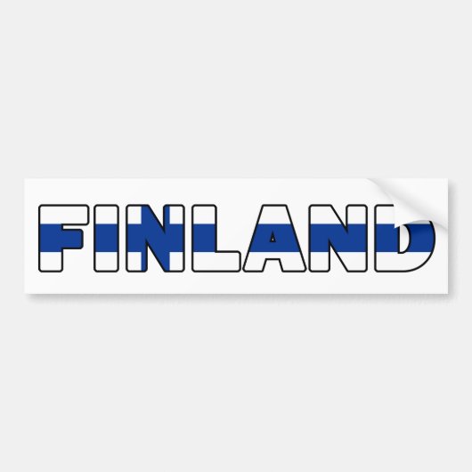 Finland Bumpersticker (Voorkant)