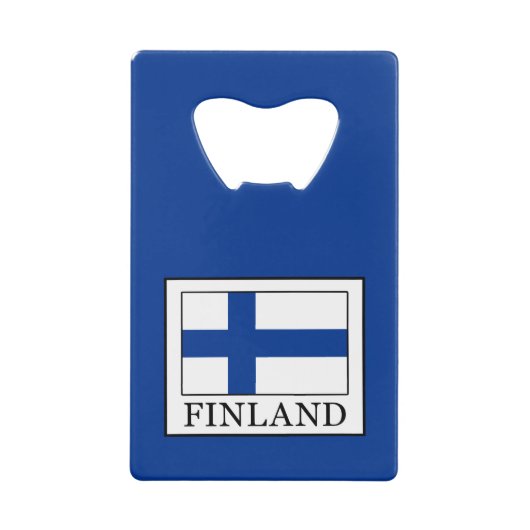 Finland Creditkaart Flessenopener (Voorkant)