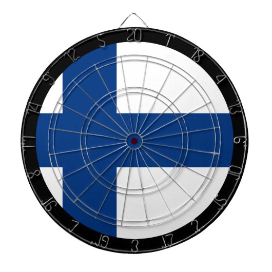 Finland: Dartboard en Fins/spelboard Dartbord (Voorkant)