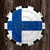 Finland dartboard en Finse vlag/spelraad Dartbord