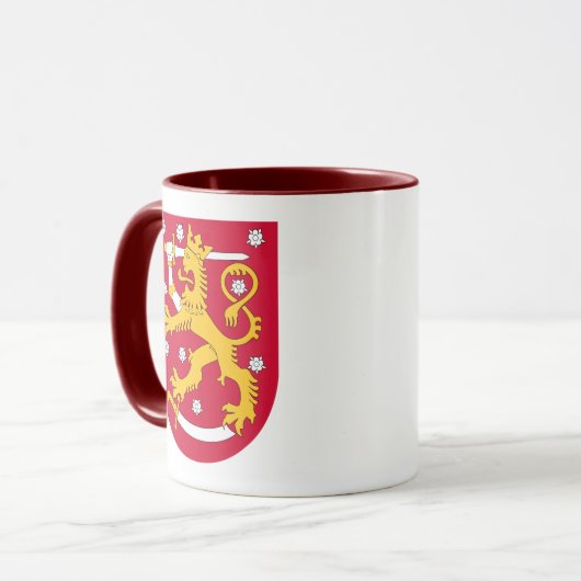 finland embleem mok (Voorkant links)