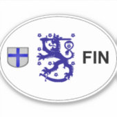 Finland Eurodecal Sticker (Voorkant)
