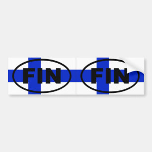 Finland - FIN - Europees ovaal Bumpersticker