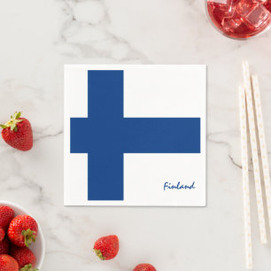 Finland & Finse vlag feestmode / sportfans Servet