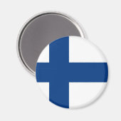 Finland | Finse vlag op magneet (Voorkant / Achterkant)