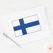 Finland - Finse vlag Rechthoekige Sticker (Envelop)