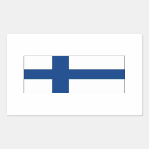Finland - Finse vlag Rechthoekige Sticker