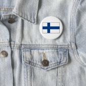 Finland - Finse vlag Ronde Button 5,7 Cm (In situ)