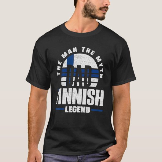 Finland Finse vlag T-shirt (Voorkant)