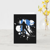 Finland Flag Biathlonist - Finse Biathlon Kaart (Gele Bloem)