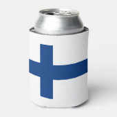 Finland Flag Blikjeskoeler (Blikje Voorkant)