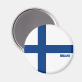 Finland Flag Charming Patriotic Magneet (Voorkant / Achterkant)