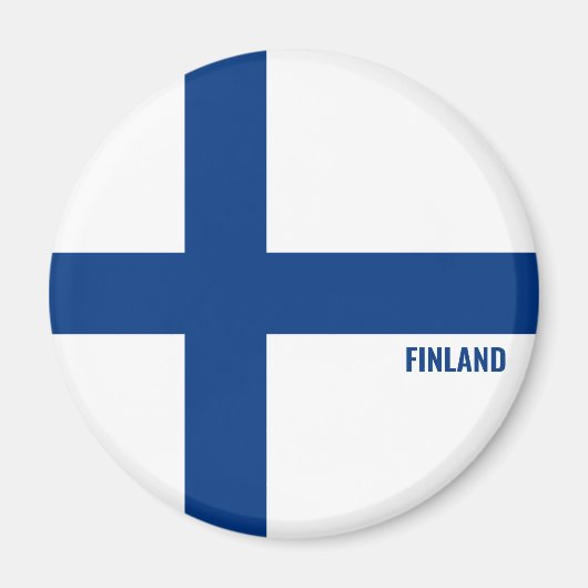 Finland Flag Charming Patriotic Magneet (Voorkant)