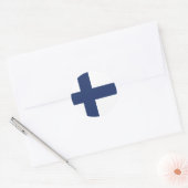 Finland Flag Classic Ronde Sticker (Envelop)