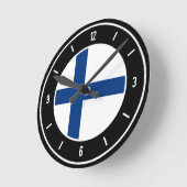 Finland Flag Elegant Ronde Klok (Hoek)
