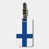 Finland flag Luggage Tag Bagagelabel (Voorkant verticaal)