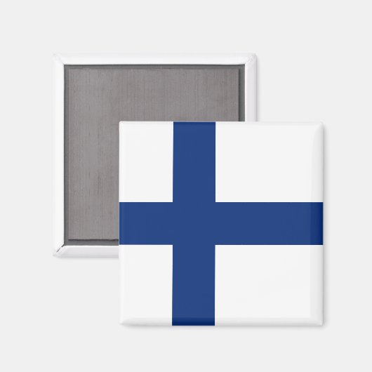 Finland Flag Magnet (Voorkant / Achterkant)