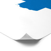 Finland Flag Map - volledige grootte Poster (Hoek)
