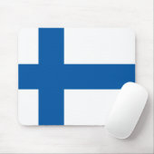 Finland Flag Mousepad Muismat (Met muis)