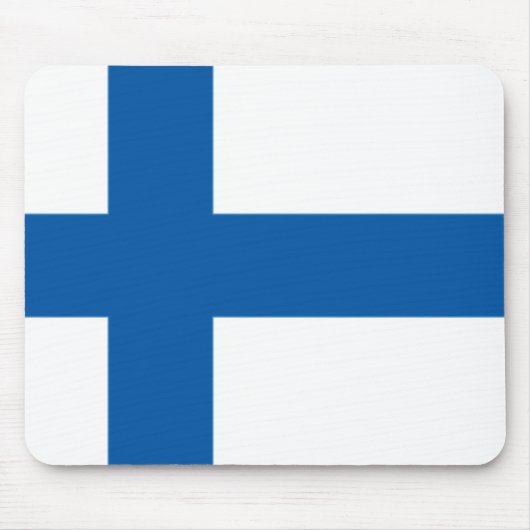 Finland Flag Mousepad Muismat (Voorkant)