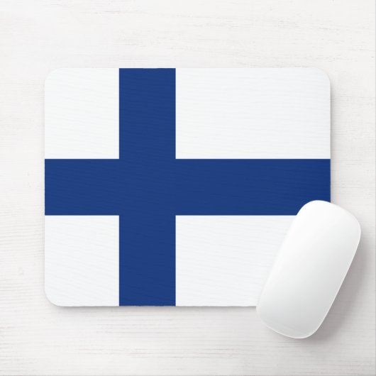 Finland Flag Mousepad Muismat (Met muis)