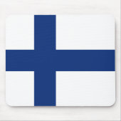 Finland Flag Mousepad Muismat (Voorkant)