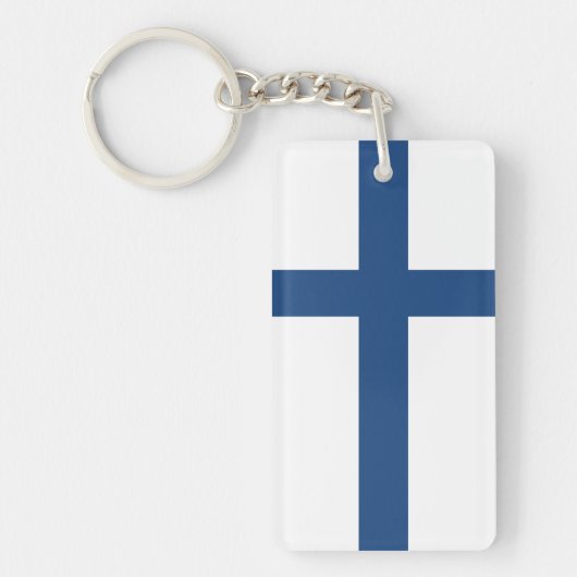 FINLAND FLAG SLEUTELHANGER (Voorkant)
