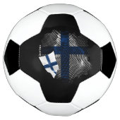 Finland flag voetbal (Gedraaid)
