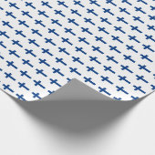 Finland flag Wrapping Paper Cadeaupapier (Hoek)