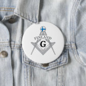 Finland freemasonry sign ronde button 4,0 cm (In situ)