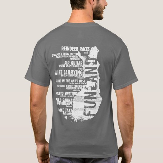 Finland Funland List 4 Back T-shirt (Achterkant)