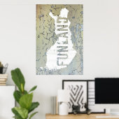 Finland Funland Poster/Print 3 Poster (Thuiskantoor)