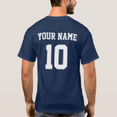 Finland Gepersonaliseerde Nationale Team Jersey T-shirt (Achterkant)