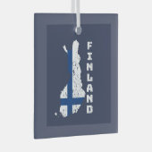 Finland Glas Ornament (Voorkant Rechts)
