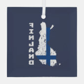 Finland Glas Ornament (Achterkant)