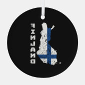 Finland Glas Ornament (Achterkant)