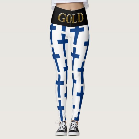 FINLAND GOLD LEGGINGS (Voorkant)
