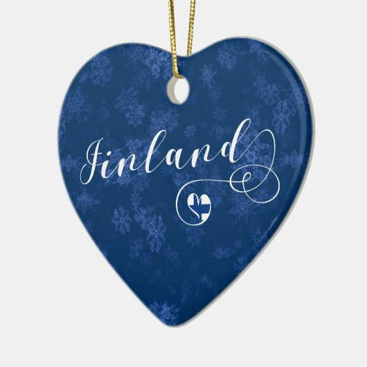 Finland Hart, Ornament met kerstbomen, Fins (Links)