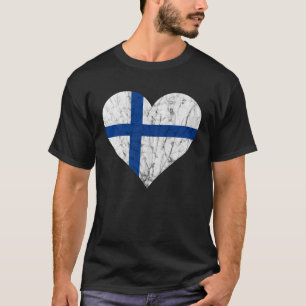 Finland Hart Suomi Finse vlag Sisu Fin Pride T-shirt