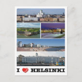 Finland - Helsinki - Helsingfors - I Love - Briefkaart (Voorkant)